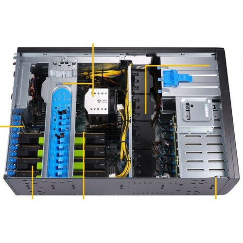 Supermicro SuperServer 7049GP-TRT - 4U 塔式 - P LGA-3647插座 - 2 x 处理器支持 - Intel C621 芯片 - 2 TB DDR4 SDRAM DDR4-2666/PC4-21300
