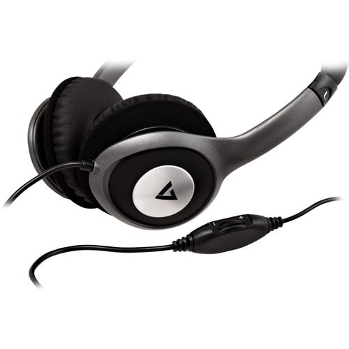 Casque stéréo Deluxe V7 avec réglage du volume, casque léger pour iPad, iPhone, iPod, tablettes, smartphones, ordinateurs 