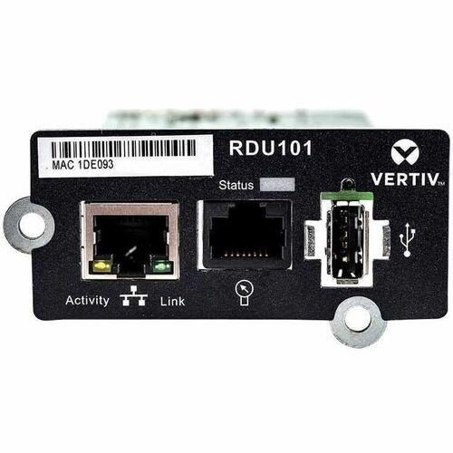 Vertiv Liebert® IntelliSlot RDU101 - Carte réseau | Surveillance à distance Surveillance de datacenter | Adaptateur | LAN 