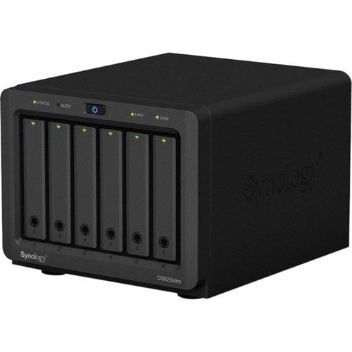 Système de stockage SAN/NAS Synology DiskStation DS620slim - 6 x Total de compartiments - Intel Celeron Dual-core (2 c½urs