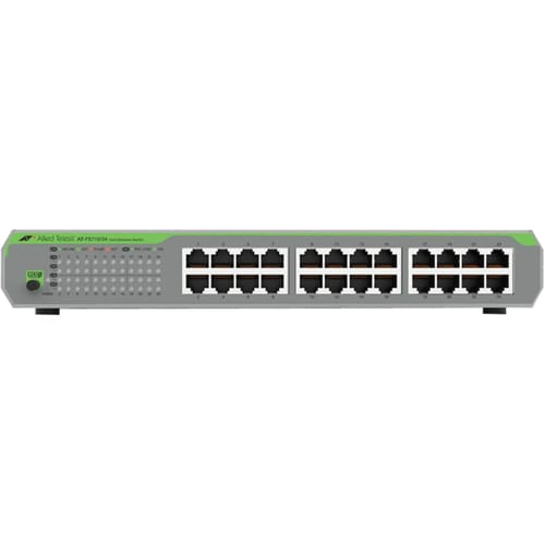 Allied Telesis CentreCOM FS710 FS710/24 24 Ports Ethernet Switch - 2 Layer Supported - Twisted Pair - Desktop, Rack-mounta