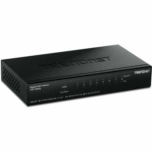 8-PORT GIGABIT POE+ SWITCH METAL 61W POE