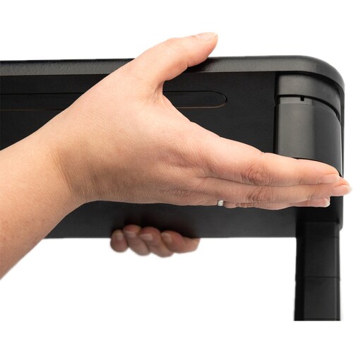 Digitus Height Adjustable Monitor Riser - 10 kg Load Capacity - 14.5 cm Height x 28 cm Width - Tabletop - Black - 1