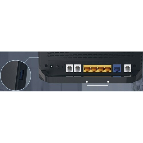 Modem/Router wireless TP-Link Archer VR1210v - Wi-Fi 5 - IEEE 802.11ac - Ethernet, VDSL2, ADSL2+, EVDSL - 2,40 GHz ISM ban