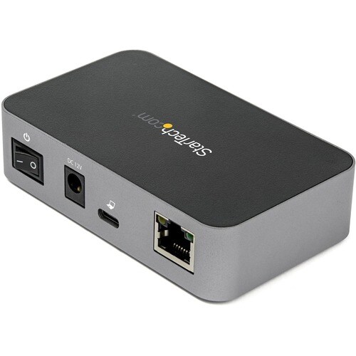 StarTech.com 3 Port USB C 3.2 Gen 2 Hub with Ethernet Adapter - 10Gbps USB Type C to 2x USB-A 1x USB-C - Powered Hub w/ Fa