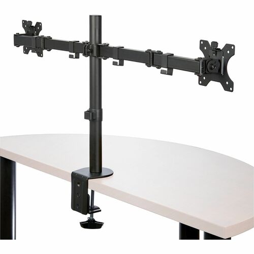 StarTech.com Desk Mount Dual Monitor Arm, Ergonomic VESA Compatible Mount for up to 32" (17.6lb/8kg) Display, Clamp/Gromme