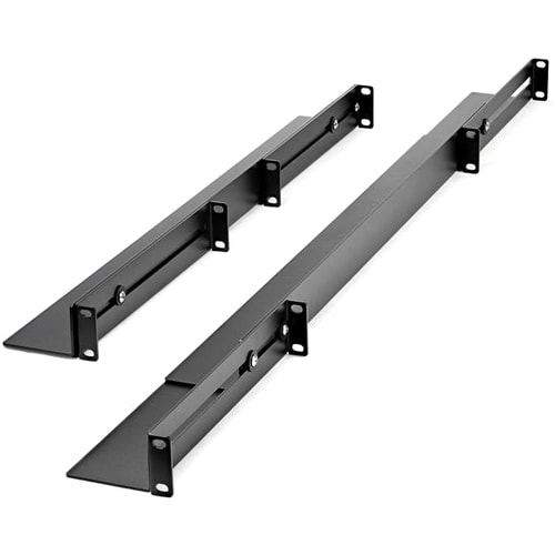 Rails pour Rack Serveur 1U 19" Profondeur Réglable 61-91,4cm, Kit de Montage pour Réseau/Serveur/UPS Universel à 4 Montant