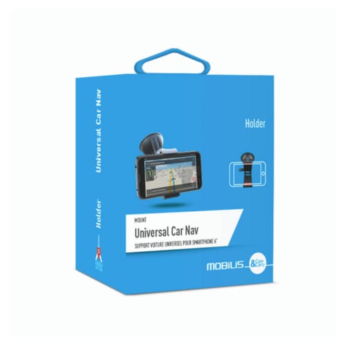 MOBILIS Vehicle Mount for Smartphone - Black - 6.50" (16.51 cm) Screen Support