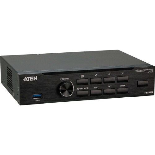 ATEN VP2120 Video Switchbox - Cable - 1920 x 1080 - Twisted Pair - 1 Input Device - 2 Display - Display, Tablet, Notebook,