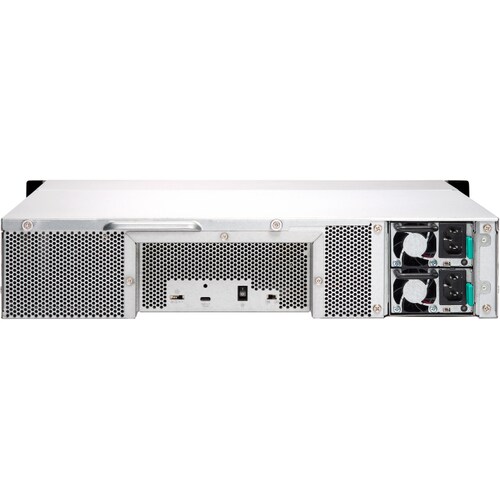 QNAP Laufwerksgehäuse - USB 3.1 (Gen 2) Typ C Host-Schnittstelle - 2U Rackmount - 12 x HDD unterstützt - 12 x Gesamtschacht