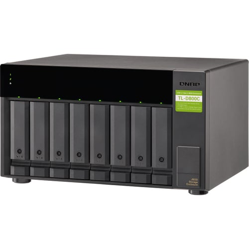 QNAP Drive Enclosure - USB 3.1 (Gen 2) Type C Host Interface Desktop - 8 x HDD Supported - 8 x Total Bay
