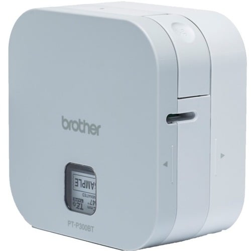 Brother P-touch PT-P300BT Thermal Transfer Printer - Monochrome - Portable - Label Print - Bluetooth - 20 mm/s Mono - 180 