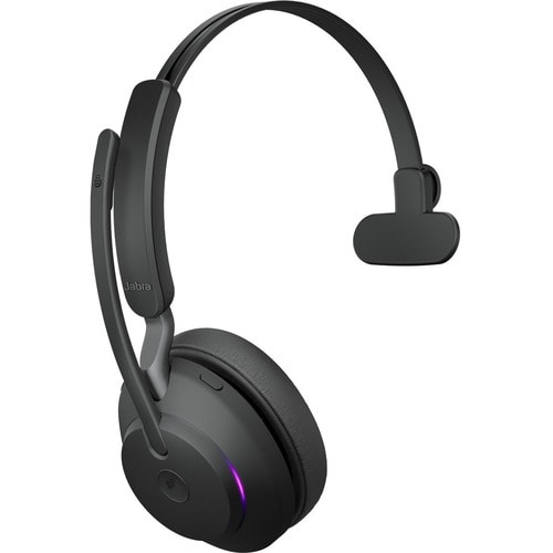 Jabra Evolve2 65, Link380/390a (USB-A) MS Teams Mono with Charging Stand - Black