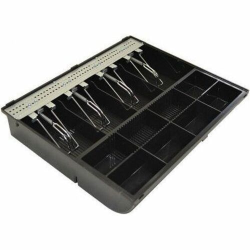 apg Soma ECD410 Cash Drawer - EUR 4 Bill - 8 Coin - 2 Media Slot - Steel - Black - 103 mm Height x 410 mm Width x 420 mm D