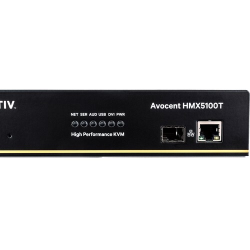 Vertiv AVOCENT HMX HMX5100T Digital KVM Extender - Wired - 1 Computer(s) - 100 m Range - WUXGA - 1920 x 1200 Maximum Video