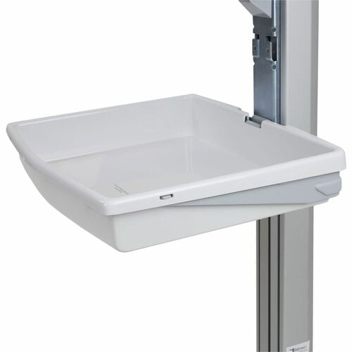 Ergotron Accessory Tray - 5.90 kg Load Capacity - Plastic, Steel - White, Grey - Easy to Install