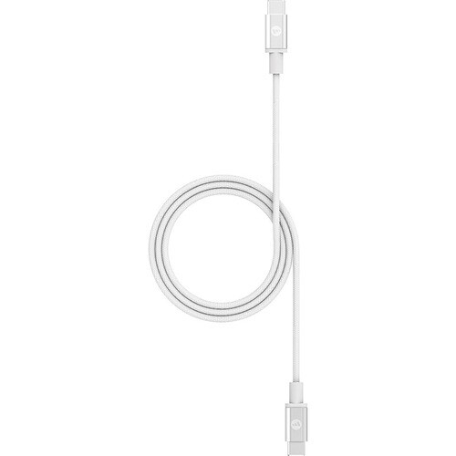 Mophie Charging Cable - 1.50 m - For Smartphone, Tablet, USB Device - USB Type C / USB Type C - 5 V DC - White - 1