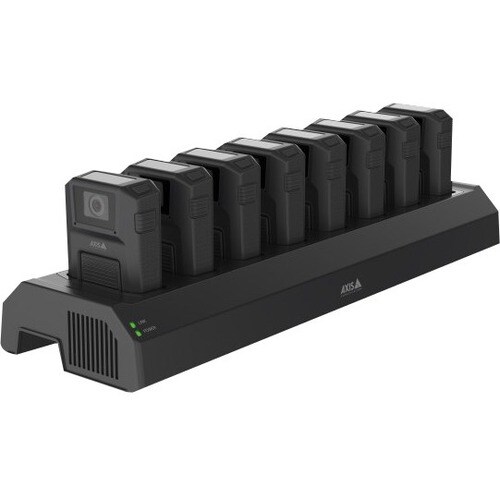 AXIS W701 Docking Cradle for Wearable Camera - Charging Capability - Synchronizing Capability - Pogo Pin - Black