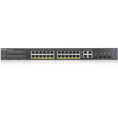 ZYXEL GS2220 GS2220-28 24 Ports Manageable Ethernet Switch - Gigabit Ethernet - 10/100/1000Base-T, 1000Base-X - 4 Layer Su
