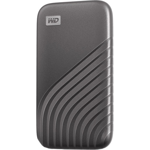 WD My Passport WDBAGF0010BGY-WESN 1 TB Portable Solid State Drive - External - Space Gray - Smartphone, Desktop PC, Notebo