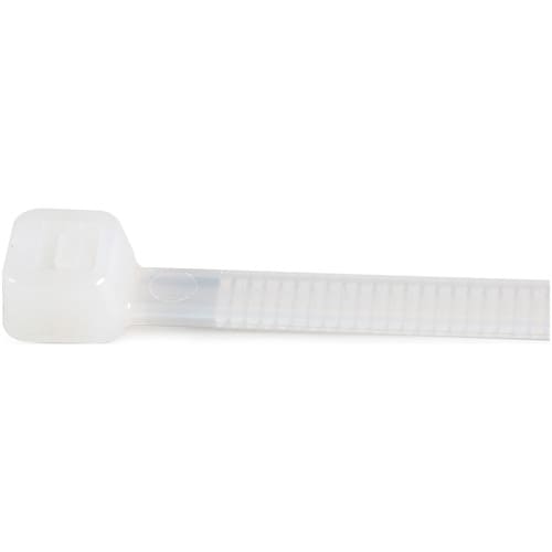 100 PACK 8 CABLE TIES -WHITE NYLON ZIP TIE WRAPS UL TAA