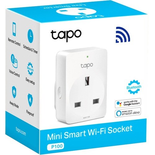 TP-Link Tapo P100 Smart Plug - 10 A - Alexa Supported