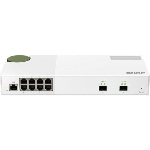 QNAP QSW QSW-M2108-2S 8 Ports Manageable Ethernet Switch - 2 Layer Supported - Modular - 12.17 W Power Consumption - Twist