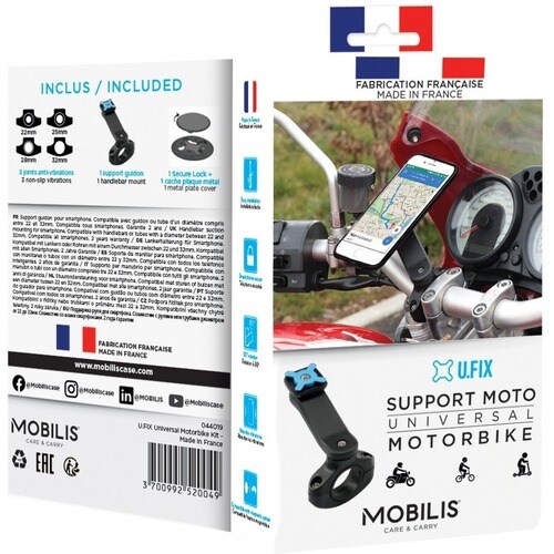 MOBILIS U.FIX Fahrzeughalterung für Smartphone, Tablet - Schwarz - Robust