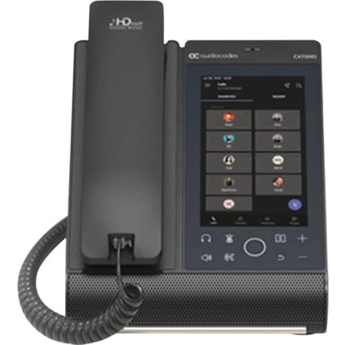 Telefono IP AudioCodes C470HD - A filo - A filo - Parato montabile - VoIP - 2 x Rete (RJ-45) - PoE Ports