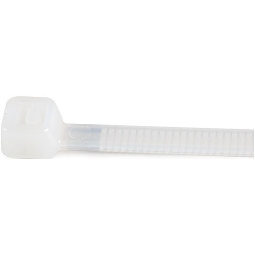 StarTech.com 100 Pack 10" Cable Ties - White Extra Large Nylon/Plastic Zip Ties Adjustable Network Cable Wraps UL TAA - Ca