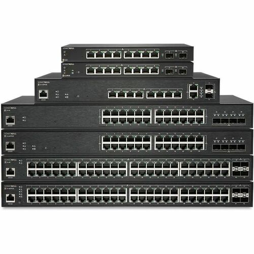 SonicWall SWS14-24 24 Ports Manageable Ethernet Switch - Gigabit Ethernet, 10 Gigabit Ethernet - 1000Base-T, 10GBase-X - 2