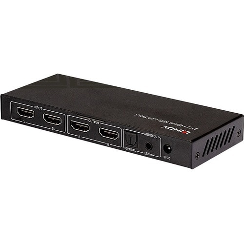 LINDY Audio/Video-Schalter - Kabel - 4096 x 2160 - 4K - 2 Eingabegerät - 2 Display - Display - 2 x HDMI Ein - 2 x HDMI-Aus