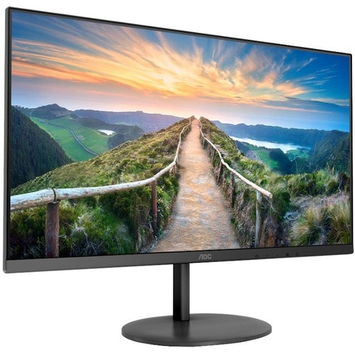 AOC Q24V4EA 24" Class WQHD LCD Monitor - 16:9 - Textured Black - 60.5 cm (23.8") Viewable - In-plane Switching (IPS) Techn