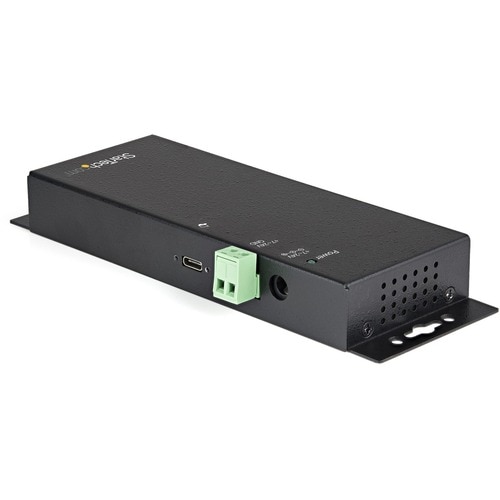 StarTech.com 4 Port USB C Hub 10Gbps - Metal Industrial USB 3.2 Gen 2 Type-C Hub - 3A/1C - USB-C or USB-A Host - Mountable