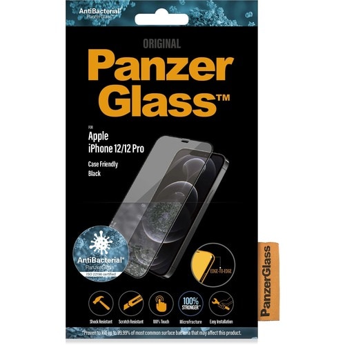 PanzerGlass Glass Screen Protector - Black - For 15.5 cm (6.1") LCD iPhone