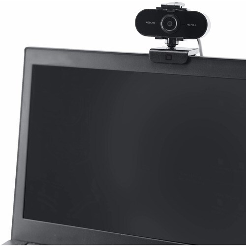 Dicota Webcam - Black - USB 2.0 - 1920 x 1080 Video - Auto-focus - Microphone - For Notebook, Computer