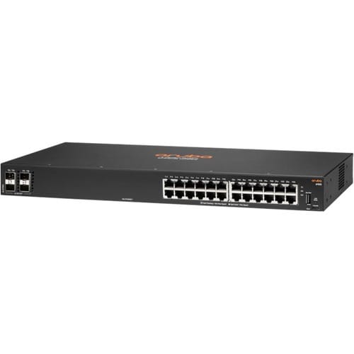 HPE 6100 6100 24G 4SFP+ 24 Anschlüsse Ethernet-Switch - Gigabit-Ethernet, 10 Gigabit Ethernet - 10/100/1000Base-T, 10GBase