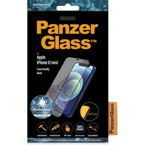 PanzerGlass Glass Screen Protector - Black - For 13.7 cm (5.4"") LCD iPhone