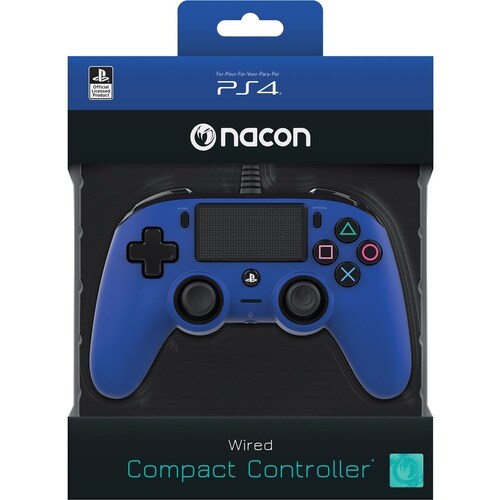 NACON Gaming Pad - Cable - USB - PlayStation 4, PC3 m Cable - Blue
