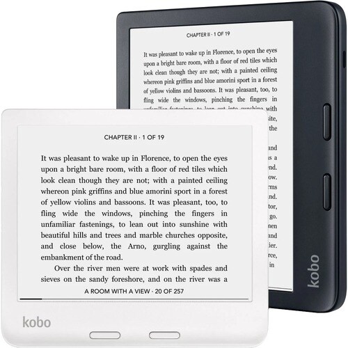 Kobo Libra 2 Digital Text Reader - White - 32 GB Flash - 17.8 cm (7"") Display - Touchscreen - Wireless LAN - Bluetooth - USB