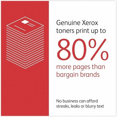 Xerox Original High Yield Laser Toner Cartridge - Single Pack - Black - 1 / Each - 8000 Pages
