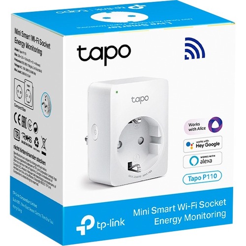 TP-Link Tapo P110 Smart Plug - 220 V AC / 10 A - Alexa Supported