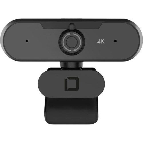 Dicota Webcam - 60 fps - Black - USB 2.0 - 3840 x 2160 Video - Auto-focus - 110° Angle - Microphone - For Display Screen, 