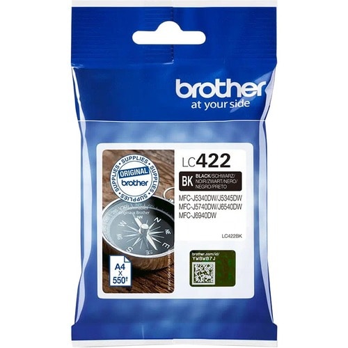 Brother LC422BK Tintenstrahl Tintenpatrone - Schwarz - Original - Einzelpackung - 1 Pack