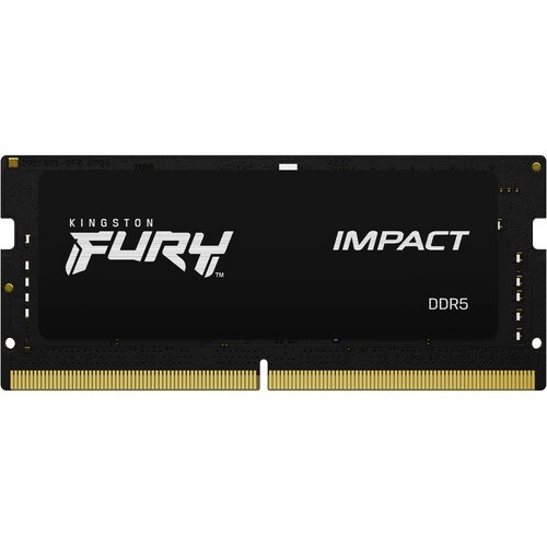 Kingston FURY Impact RAM Module for Notebook - 16 GB (2 x 8GB) - DDR5-4800/PC5-38400 DDR5 SDRAM - 4800 MHz Single-rank Mem