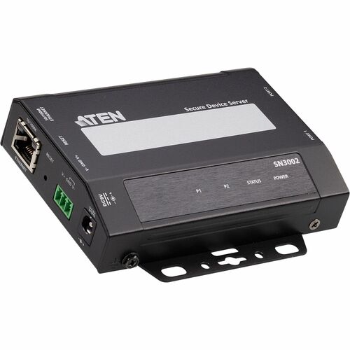 ATEN Altusen SN3002 Device Server - Twisted Pair - 1 x Network (RJ-45) - 2 x Serial Port - 10/100Base-TX - Fast Ethernet -