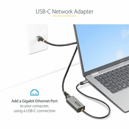 StarTech.com US1GC30B2 Gigabit Ethernet-Adapter für Notebook, Computer - 10/100/1000Base-T - Grau - USB 3.2 (Gen 1) Typ C 