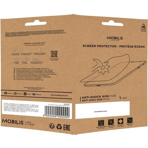 MOBILIS 5H Gehärtetes Glas Displayschutz - Glasklar - für 26,7 cm (10,5 Zoll) LCD Tablet - Antimikrobiell - Kratzfest, Sto