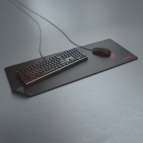 CHERRY Extra Extra Large Mouse Pad - 5 mm x 800 mm x 350 mm Dimension - Black - Rubber - Anti-slip, Waterproof, Wear Resis