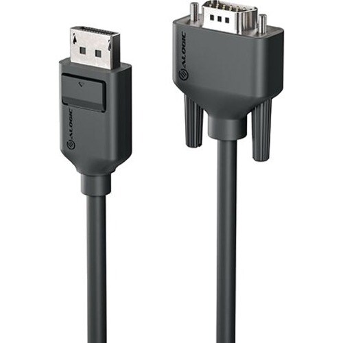 Alogic Display Port to VGA Cable - Elements Series - Male to Male - 2m - 6.56 ft DisplayPort/VGA Video Cable for Video Dev